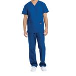 Unisex Scrub Set Top/Trs Ro Blu M