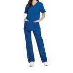 Unisex Scrub Set Top/Trs Ro Blu Xs