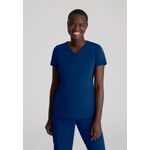 Serene Knit Scrub Top Navy M