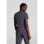 Serene Knit Scrub Top Pewter 4Xl