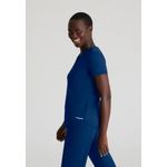 Serene Knit Scrub Top Navy 2Xl