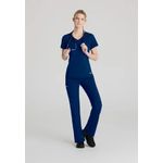 Flow Knit Scrub Top Navy 2Xs