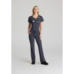 Flow Knit Scrub Top Pewter 3Xl