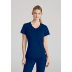 Flow Knit Scrub Top Navy 2Xl