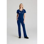 Flow Knit Scrub Top Navy 4Xl