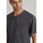 Flex Knit Scrub Top Pewter L