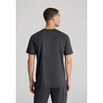 Flex Knit Scrub Top Pewter Xl