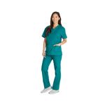 Signature Scrub Top Hunt Green M