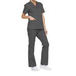 Signature Scrub Top Pewter Xl