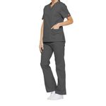 Signature Scrub Top Pewter Xl