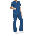 Signature Scrub Top Royal Blue L