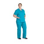 Signature Scrub Top Teal 2Xl