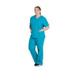 Signature Scrub Top Teal 2Xl