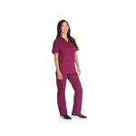 Signature Scrub Top Wine 2Xs