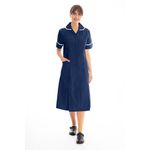Nursing Dress Navy/White 36