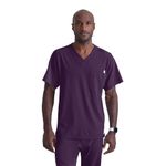 Sk0112 Unisex V Scrub Top Egpl Xl
