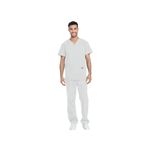Unisex Scrub Set Top/Trs White Xs