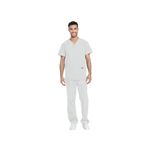 Unisex Scrub Set Top/Trs White Xxs