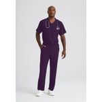 Unisex Scrub Set Top/Trs White Xxs