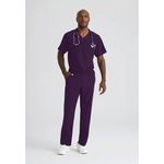 Structure Scrub Trouser Eggplant 2Xl