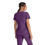 Breeze Womens Scrub Top Eggplant Xs