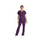Breeze Womens Scrub Top Grape 4Xl