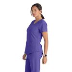Breeze Womens Scrub Top Grape 4Xl