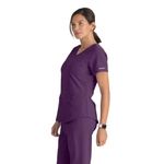 Breeze Womens Scrub Top Eggplant 5Xl