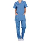 Prof V-Neck Scrub Top Ceil Blue M