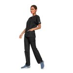 4700 Unisex Scrub Top Black L