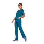 4700 Unisex Scrub Top Carib Blue M