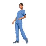 4700 Unisex Scrub Top Ceil Blue L