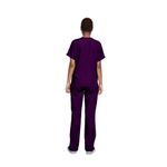4700 Unisex Scrub Top Eggplant M