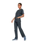 4700 Unisex Scrub Top Pewter 2Xs