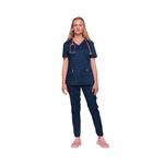 Revolution Mock Wrap Top Navy 2Xl