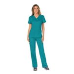Revolution Mock Wrap Top Teal S