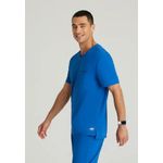 Flex Knit Scrub Top Royal Blue M