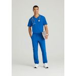 Flex Knit Scrub Top Royal Blue L