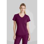 Flow Knit Scrub Top Wine 4Xl