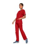 4700 Unisex Scrub Top Red 2Xl