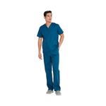 Signature Scrub Top Carib Blue Xs
