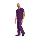 Signature Scrub Top Eggplant L