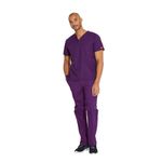 Signature Scrub Top Eggplant Xs