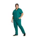 Signature Scrub Top Hunt Grn M