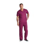 Signature Scrub Top Wine L