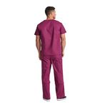 Signature Scrub Top Wine Xs