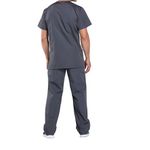 Prof V-Neck Scrub Top Pewter 2Xs