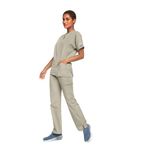4700 Unisex Scrub Top Khaki M