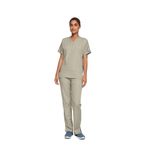 4700 Unisex Scrub Top Khaki Xl