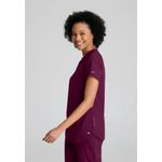 One Flux Scrub Top Wine 2Xs